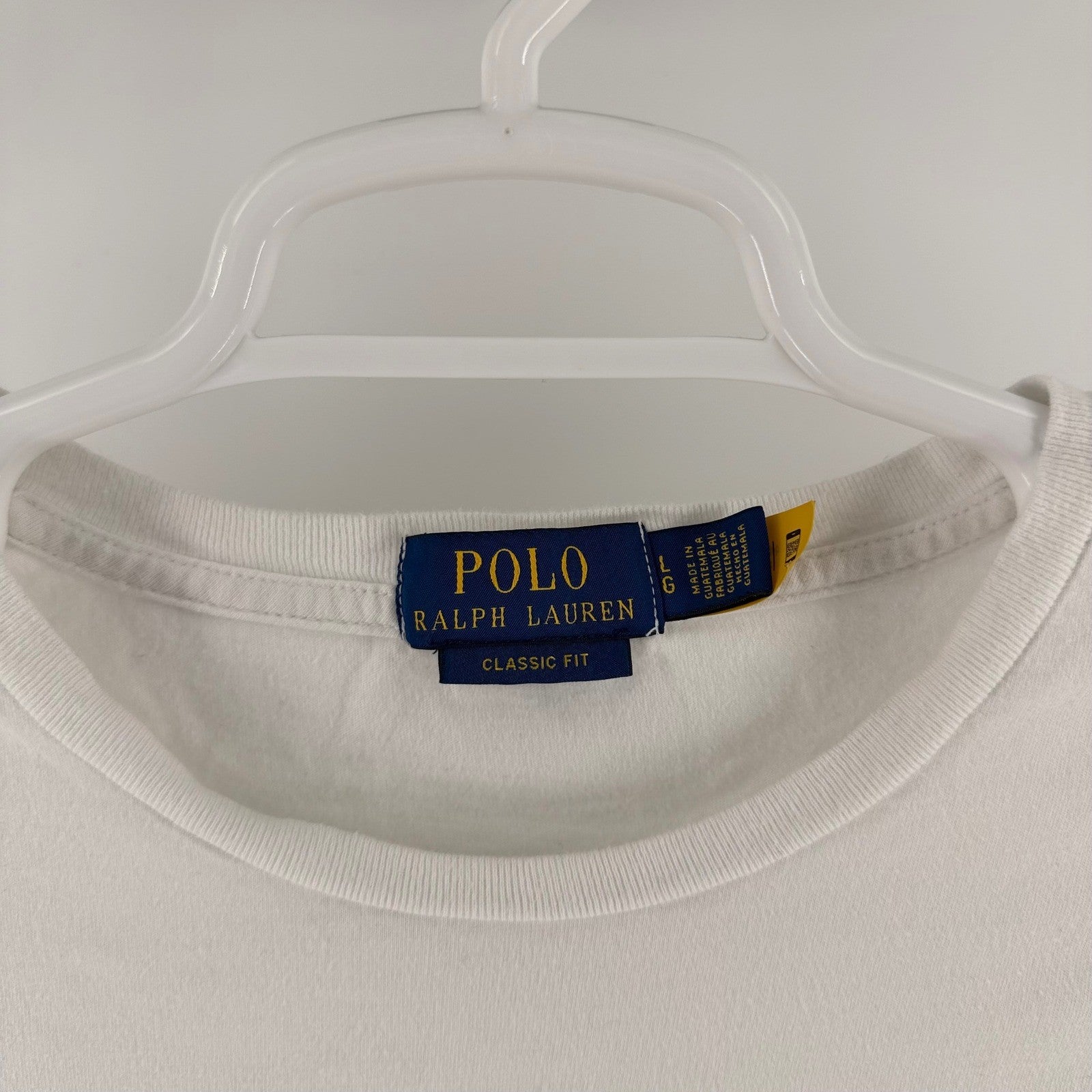 Polo Ralph Lauren Paris New York London Graphic T-Shirt Classic Fit Large White
