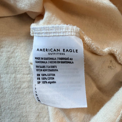 American Eagle Rolling Stones Graphic T-Shirt Band Tee XS/S Cream