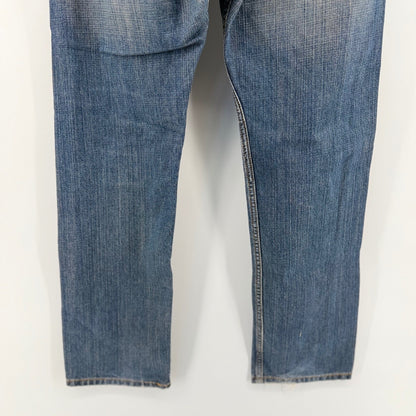 Levi's 505 Regular Fit Straight Leg Jeans Medium Wash Denim 32x30 Blue Mens