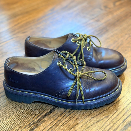 Dr. Martens 1561 Made in England Vintage 90s Brown Leather Oxfords Size W7 M8