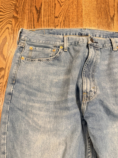 Levis 505 Jeans Mens 40x30 Whiskered Denim Y2K