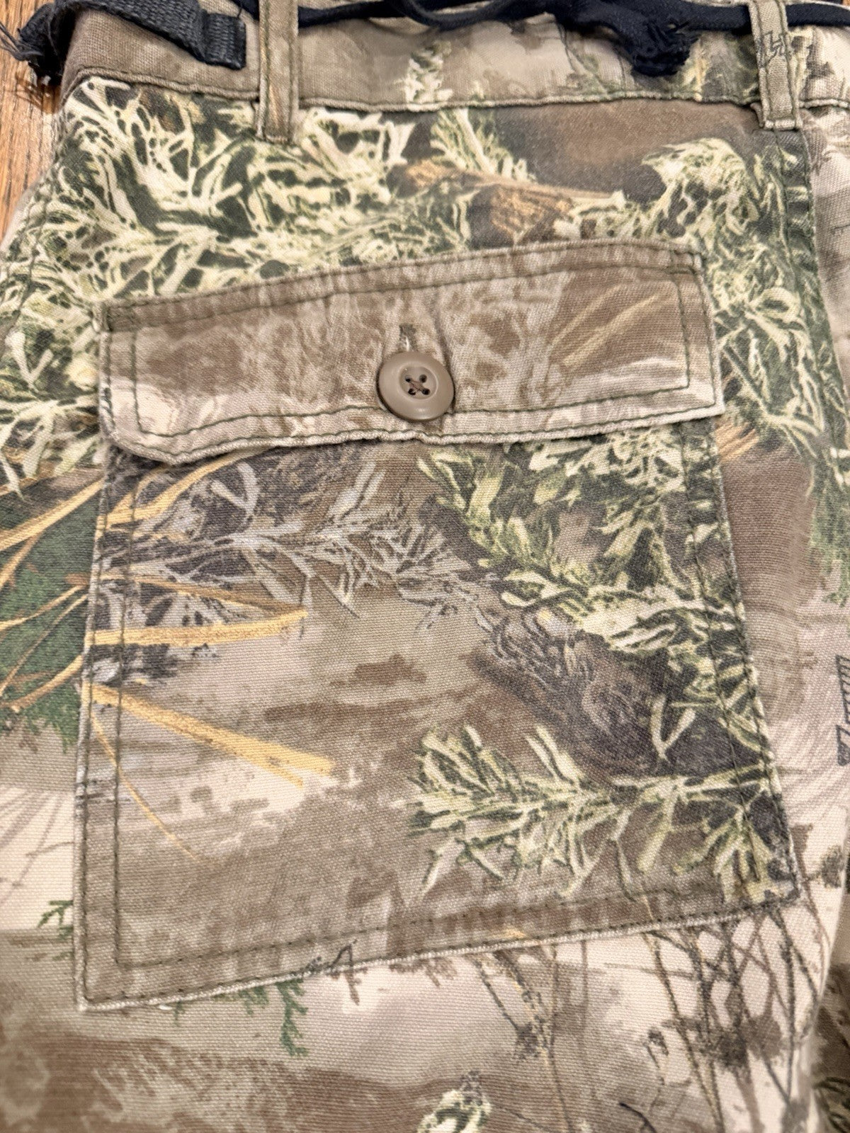 Vintage VF Jeanswear Camo Cargo Pants 32x30 – Woodland Hunting Outdoor Tactical