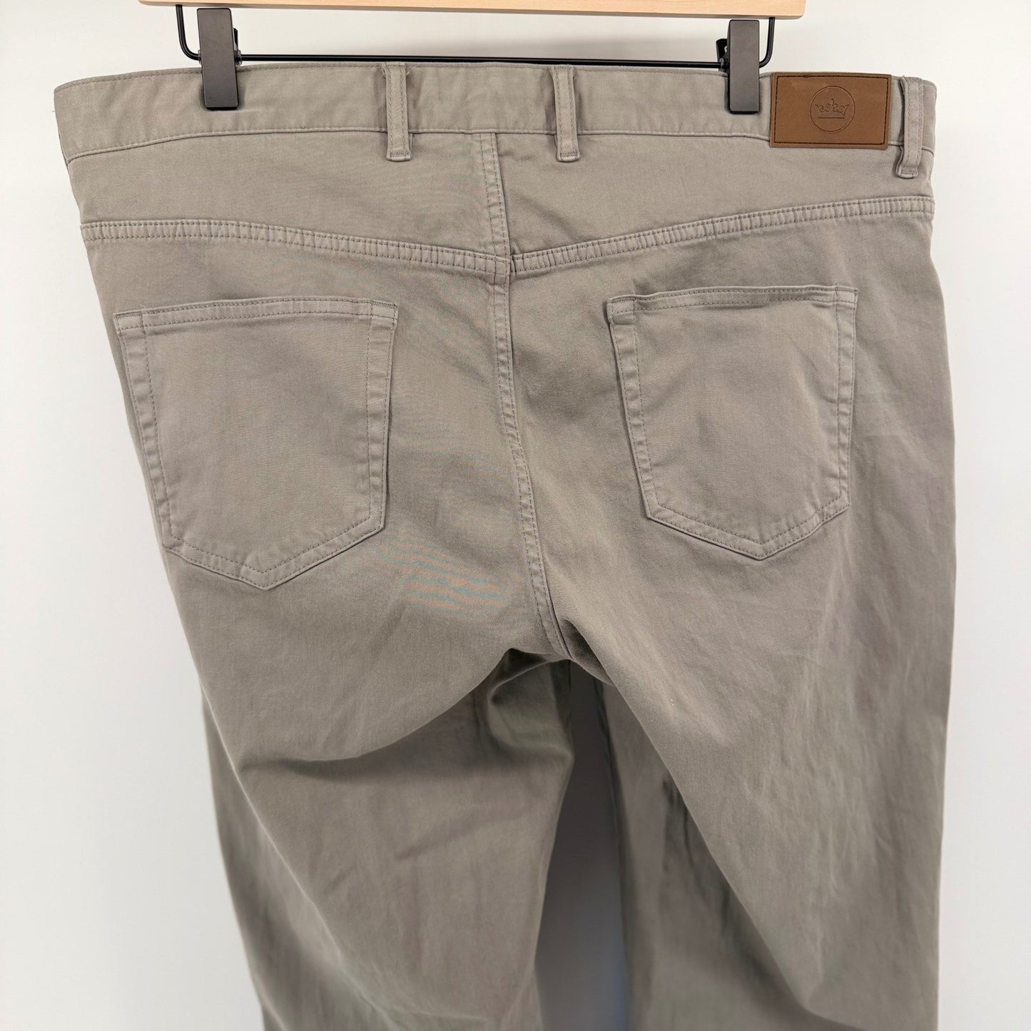 Peter Millar Crown 5-Pocket Pants Straight Leg Chino Golf Trousers 38 Grey Prep