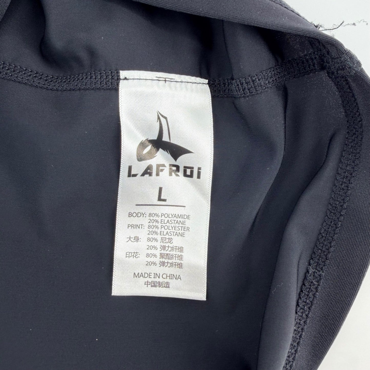 LAFROI Burst Compression Rash Guard 2pc Bundle Mens LG Black Graphic Long Sleeve