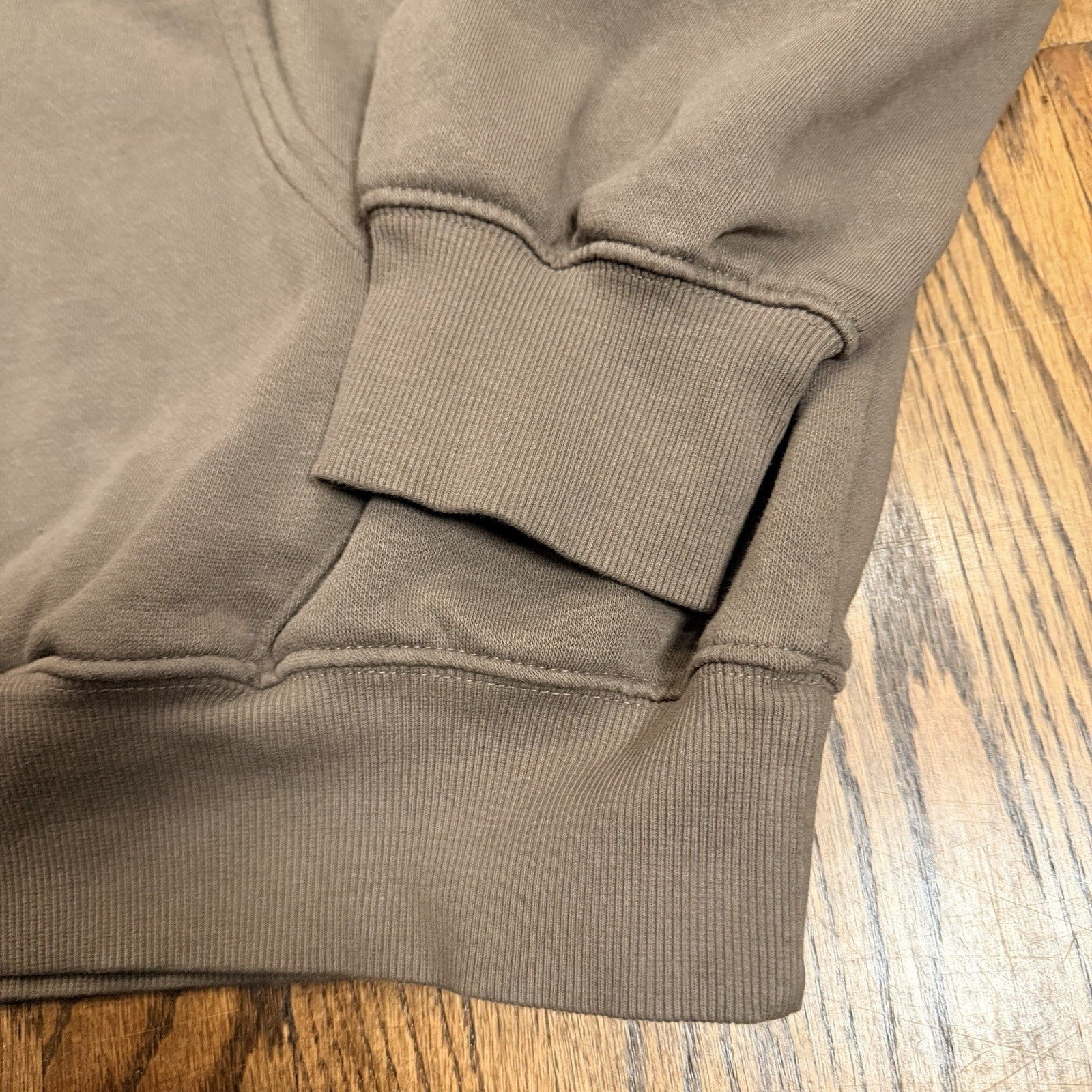 The North Face Circular Design Hoodie Fleece Sweatshirt XL Brown