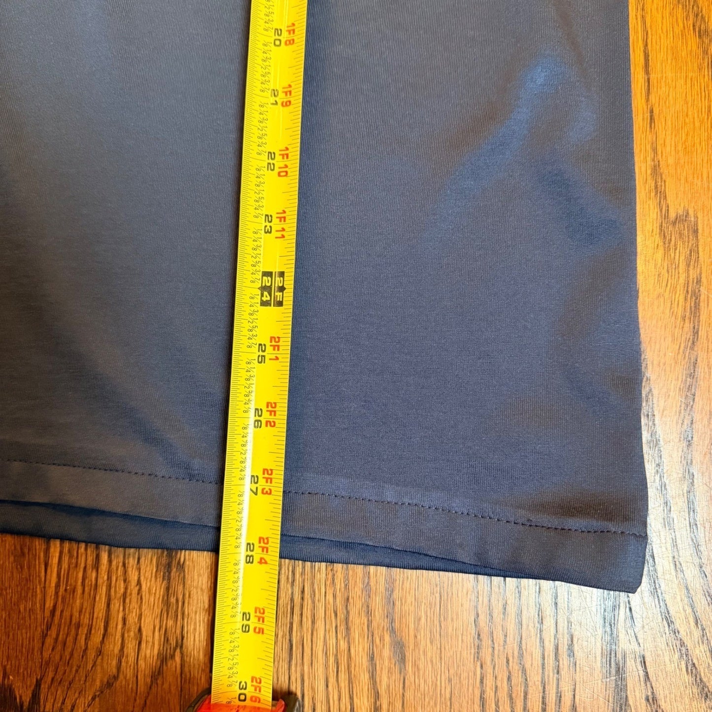 Travis Mathew Performance Golf Polo Shirt Chest Stripe XL Navy Blue Preppy