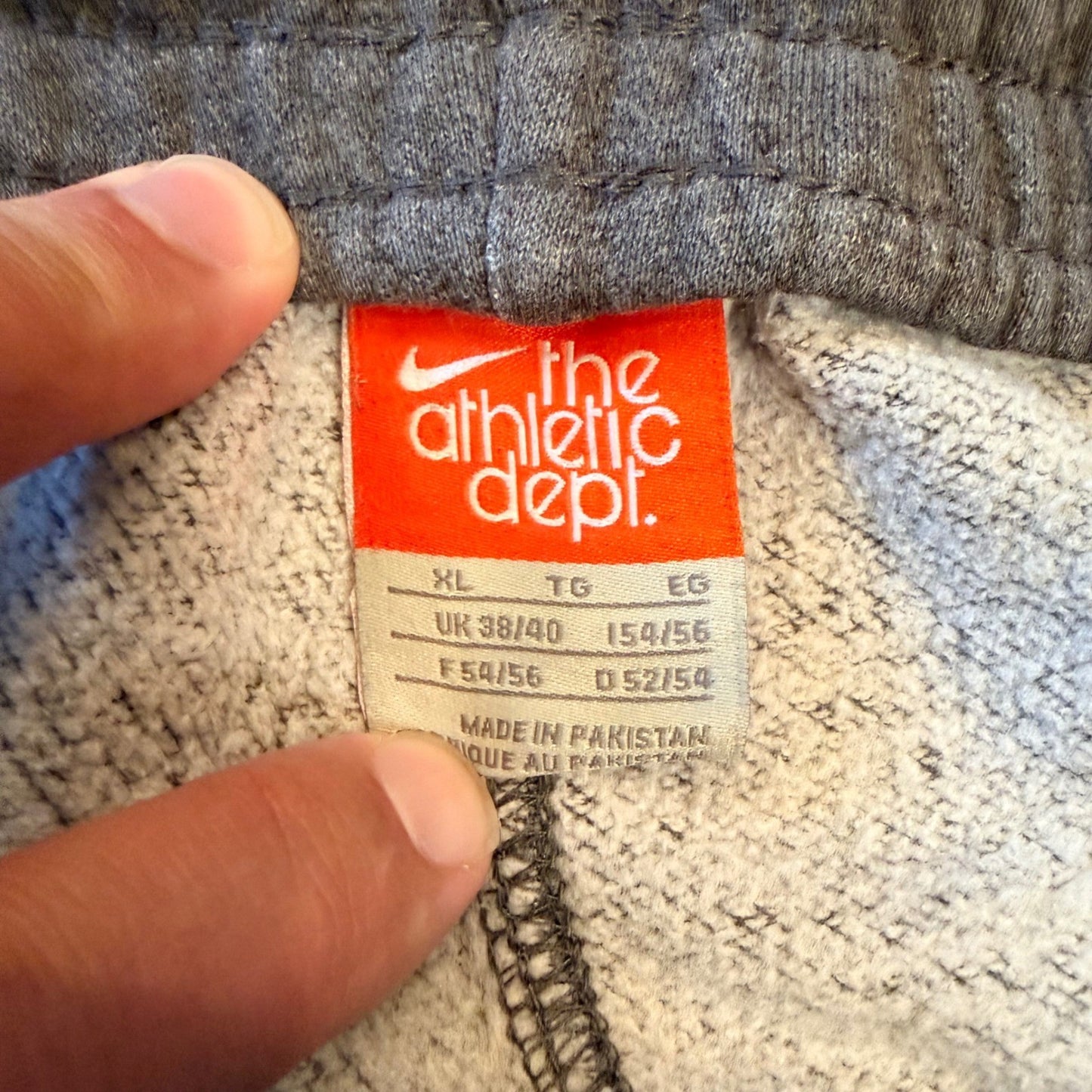 Nike Athletic Dept Fleece Sweatpants Straight Leg XL Gray Drawstring Pockets