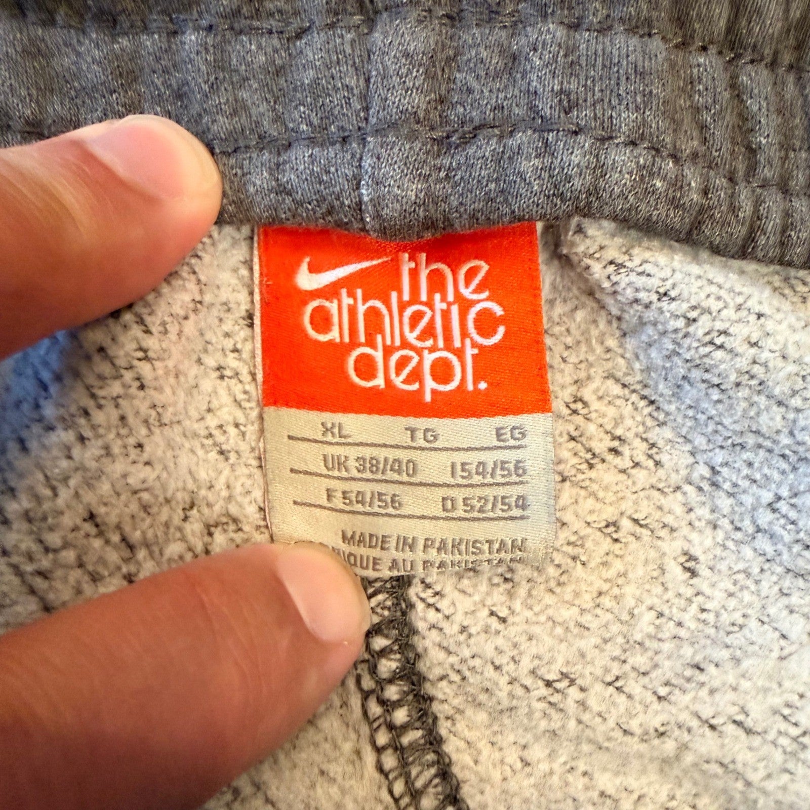 Nike Athletic Dept Fleece Sweatpants Straight Leg XL Gray Drawstring Pockets