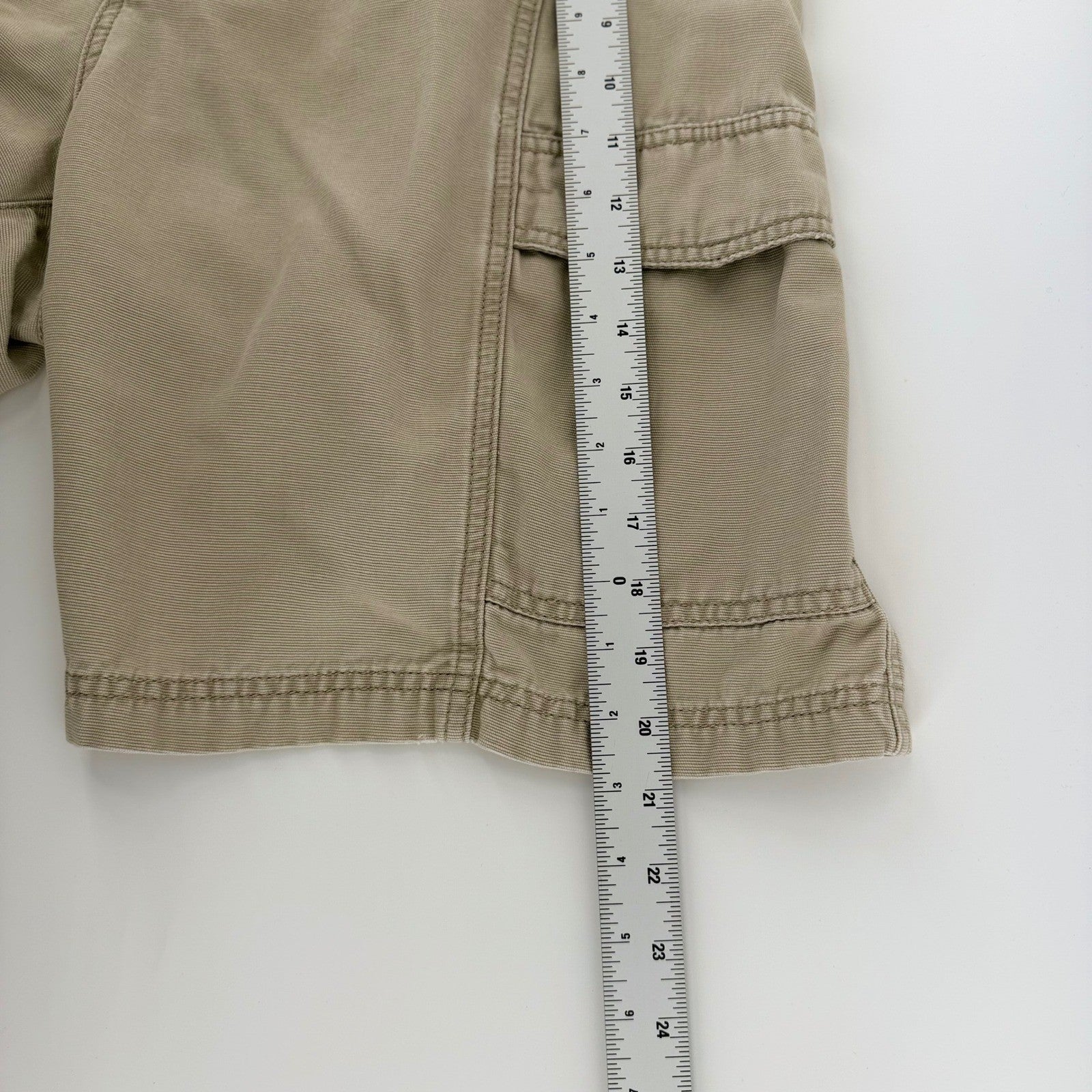Tommy Bahama Relax Cargo Shorts Khaki Tan Tencel Cotton Utility 36 Mens