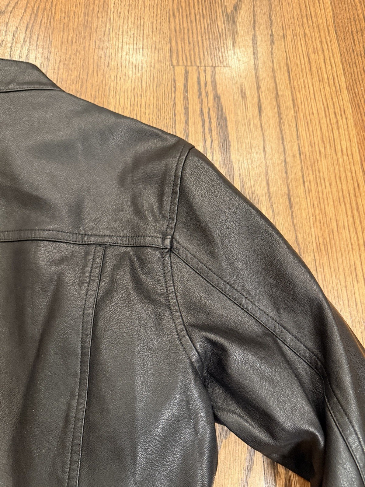 Hayden Los Angeles Womans Full Zip Jacket Black Solid Small Cotton Blend