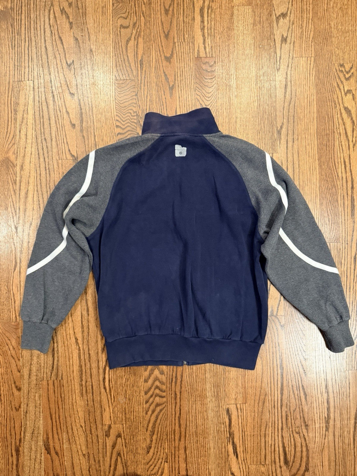 Nautica Competition Full Zip Jacket Navy Gray Size M
