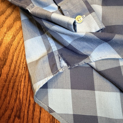 Vineyard Vines Performance Tucker Shirt Blue Buffalo Check Plaid Small 1W1954