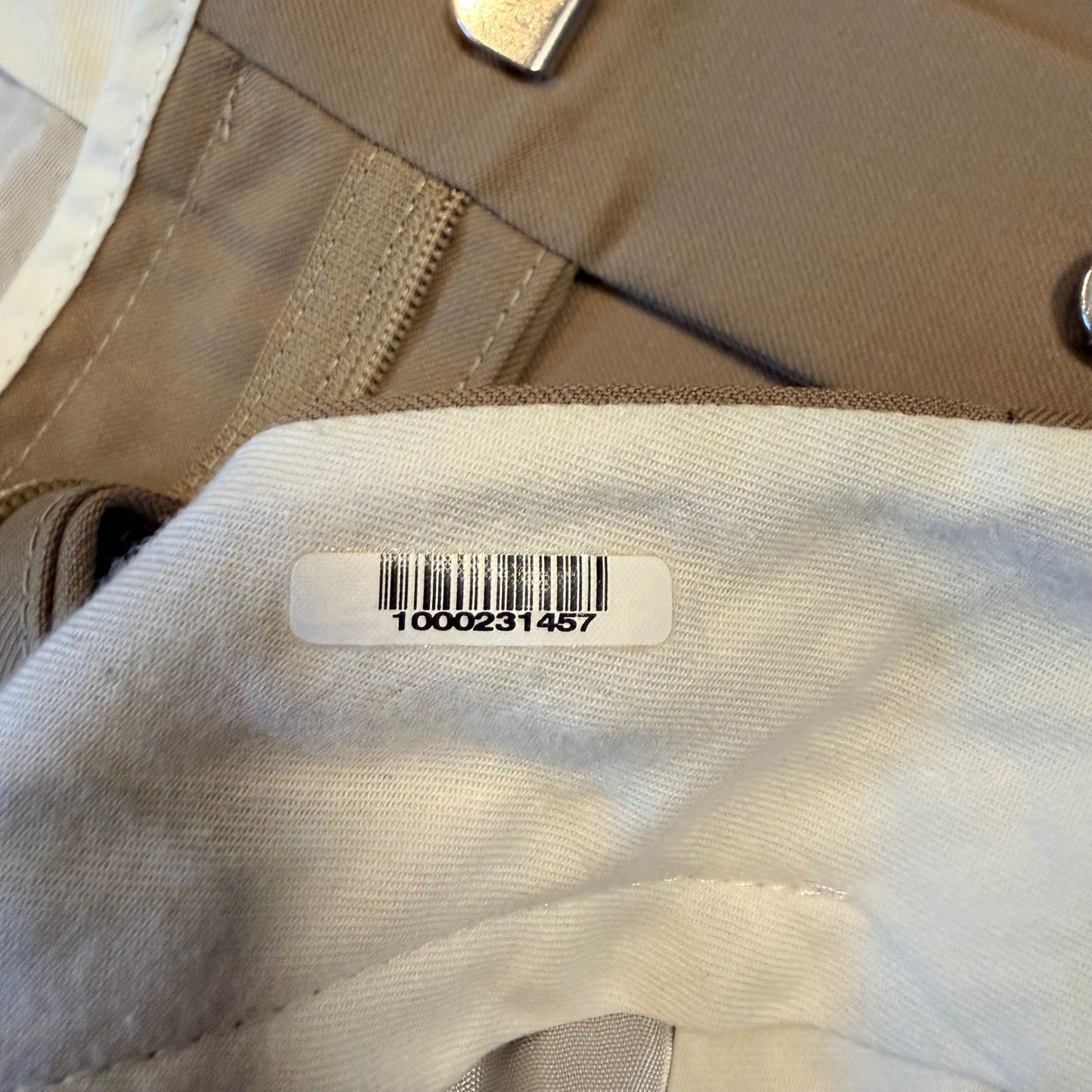 Hugo Boss Mens Tan Beige Flat Front Dress Pants Trousers 35x31 Luxury Business