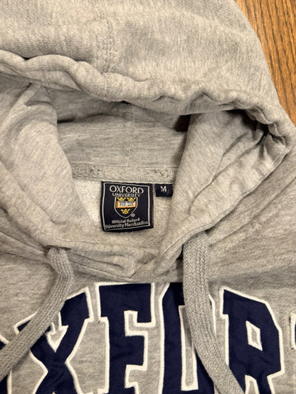 Oxford University Official Merch Embroidered Gray Hoodie Sweatshirt Size Small