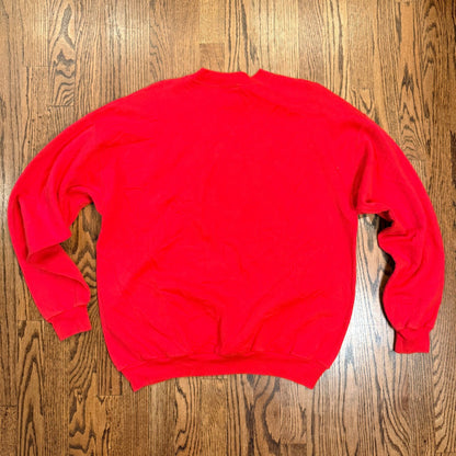 Official Disney Store Mickey Mouse Graphic Sweatshirt Embroidered Large Red