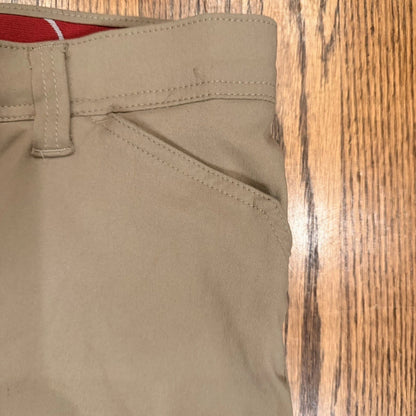 Wrangler Pants Men's 38x30 Tan Flex Waist Cargo Hiking Straight 10NW788FR
