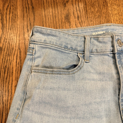 Old Navy High Rise WOW Wide Leg San Catarina Light Blue Denim Jeans Womens 6