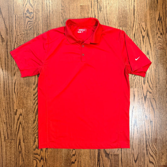 Nike Golf Tour Performance Dri-FIT Polo Shirt Mens Large Red