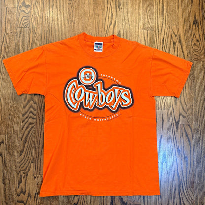 Red Oak Oklahoma State Cowboys OSU T-Shirt Graphic Tee Size M Orange