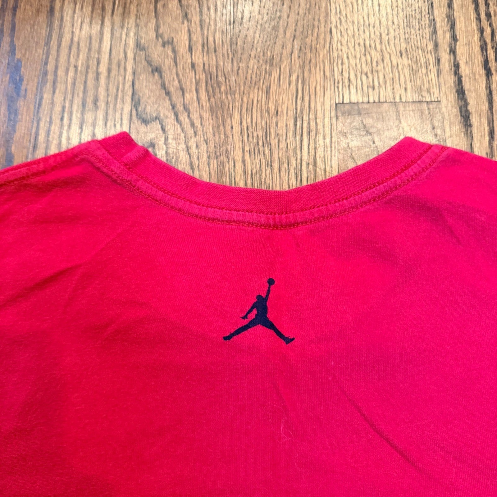 Jordan Eat Sleep Hoop Repeat Graphic T Basketball XL Red Nike March Madness