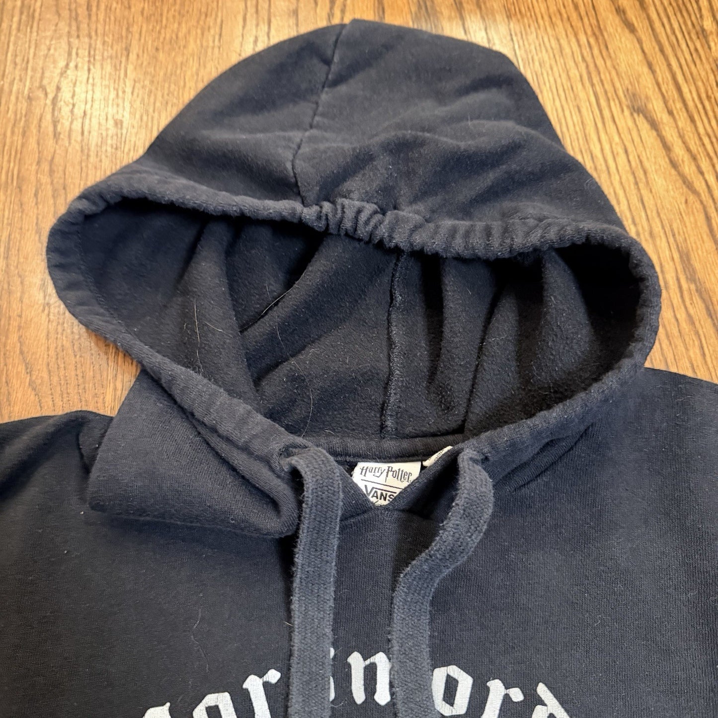 Vans Harry Potter Morsmordre Hoodie Womens Size S Front Pocket Pullover Black 3M