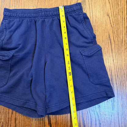 Champion Authentic Athleticwear Fleece Cargo Shorts Navy Blue Medium 90s Y2K