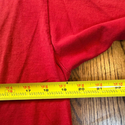 Vintage Nike Stanford Cardinal T-Shirt Red Arched Graphic Distressed Mens Large