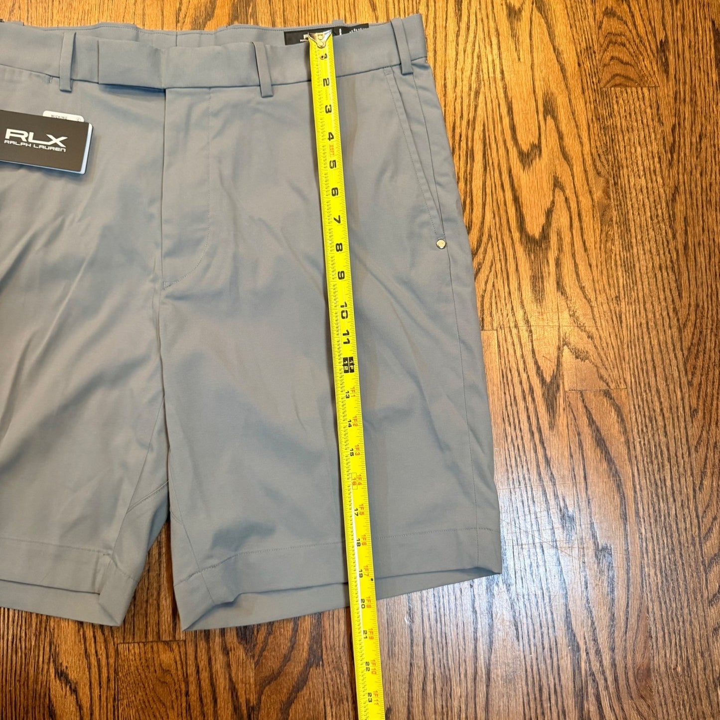 RLX Ralph Lauren Tailored Fit Golf Shorts Performance Wicking 36 Gray