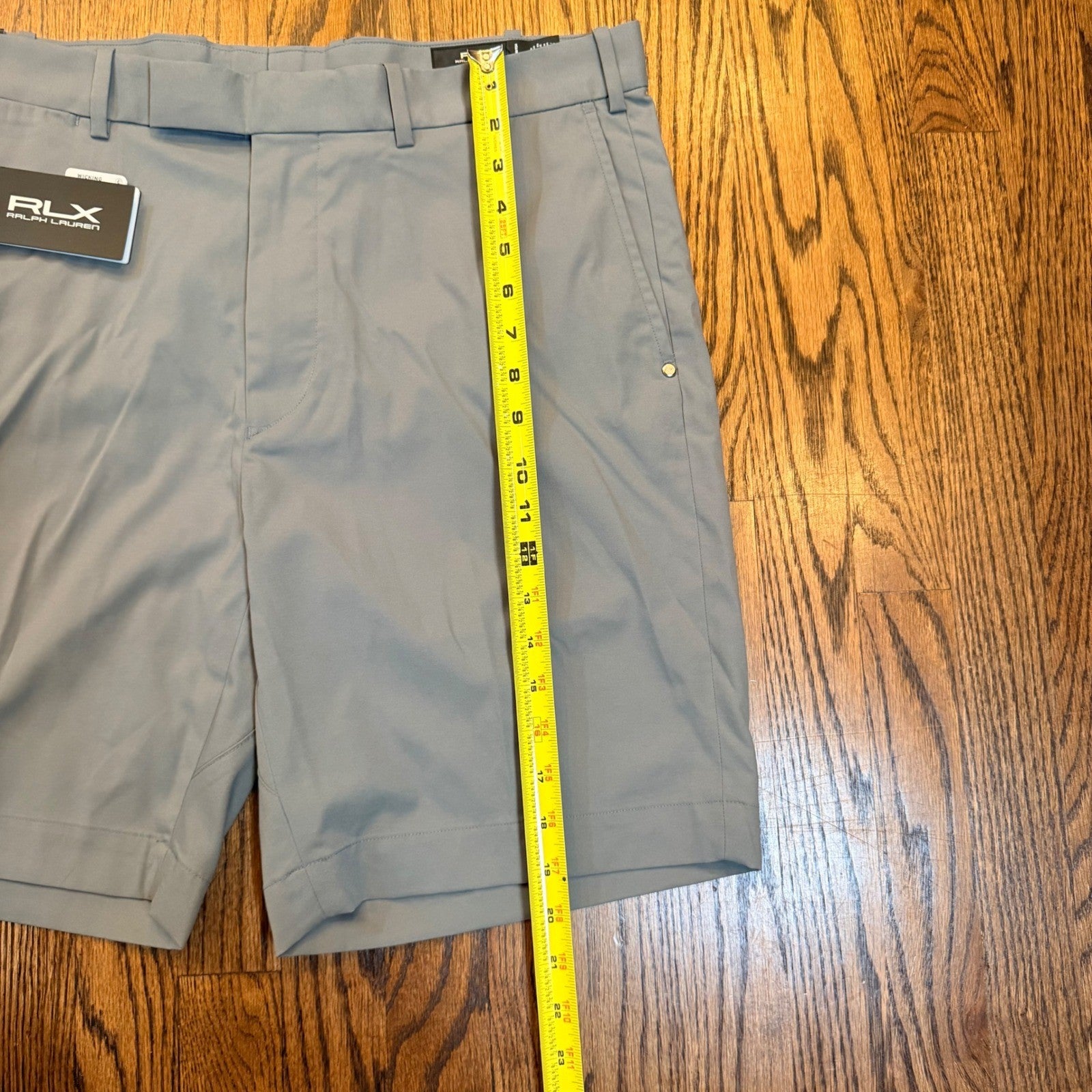 RLX Ralph Lauren Tailored Fit Golf Shorts Performance Wicking 36 Gray