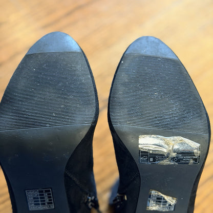 Forever 21 Stiletto 4” Heel Ankle Boots Booties Black size 7