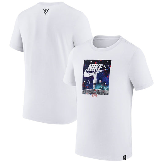 Nike USWNT Megan Rapinoe Air Soccer Graphic T-Shirt FD8415-100 Large Whiten