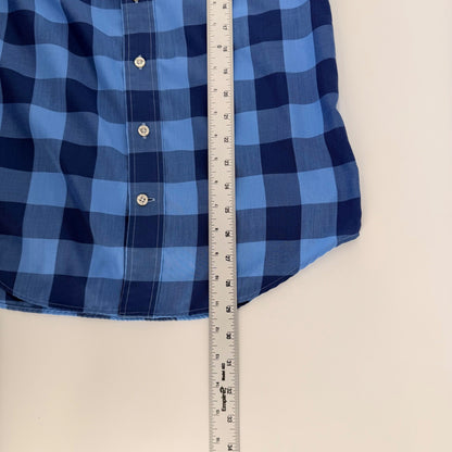Vineyard Vines Performance Tucker Shirt Blue Buffalo Check Plaid Small 1W1954