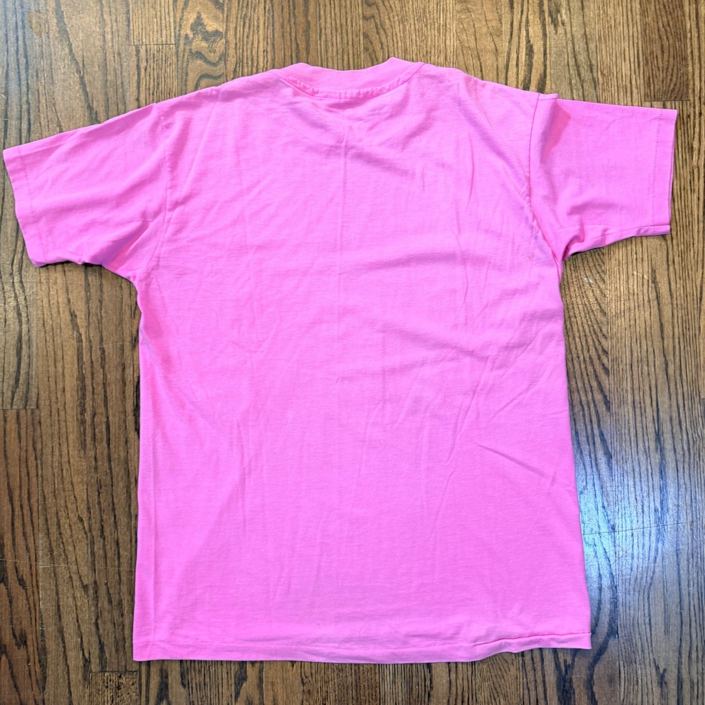 Vintage 92 Bloomsday St Lukes Med Staff Raceday Single Stitch T Sz L Pink 90s