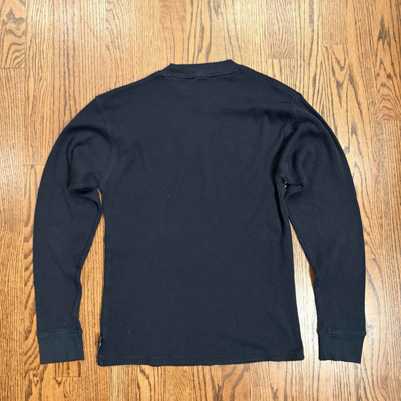 Champion Thermal Base Layer Shirt Black Long Sleeve Logo Size Small (Estimated)