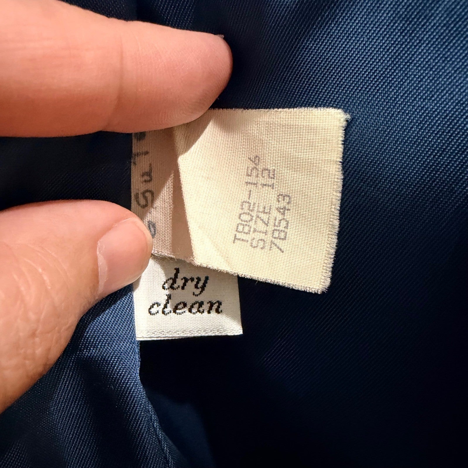 Pendleton Vintage Wool Double Breasted Long Coat Blue 100% Virgin Wool Size L
