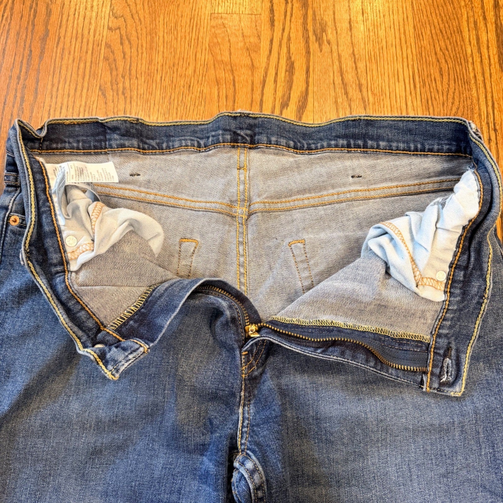 Levi's 559 Relaxed Straight Jeans Medium Wash Blue 38x32 Mens Denim Loose Baggy