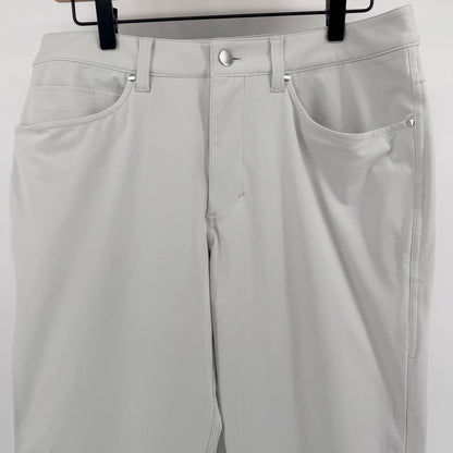 Lululemon Commission Pant Classic Fit 32 Grey Warpstreme Performance Golf Chino