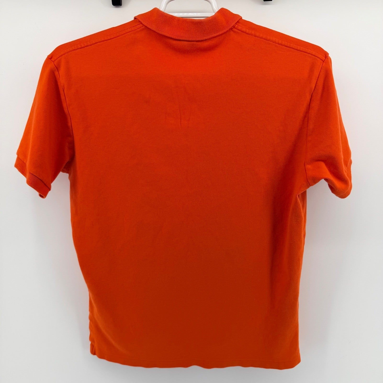 Polo Ralph Lauren Classic Fit Short Sleeve Polo Shirt Orange Green Pony Mens M