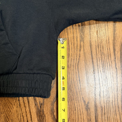 Nike Womens Jordan Essentials Cropped Fleece Hoodie Black Sweatshirt Size XS