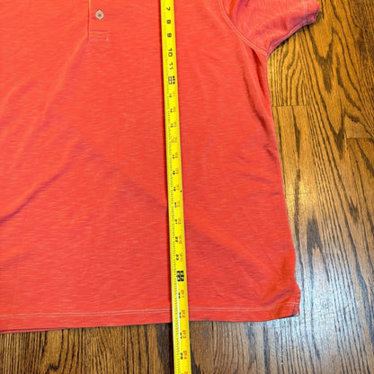 Tommy Bahama Emfielder Polo Shirt Short Sleeve Coral Pink Large TB214081R