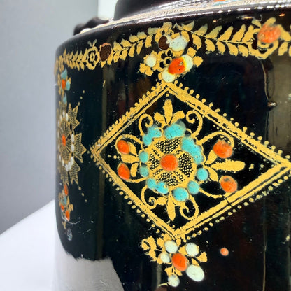 Vintage Made in England Price Brothers Burslem Moriage Hand Painted Teapot 1930s