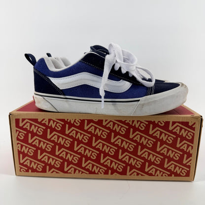 Vans Knu Skool Navy True White Chunky Skate Shoes 90s Retro Mens 9.5 Blue