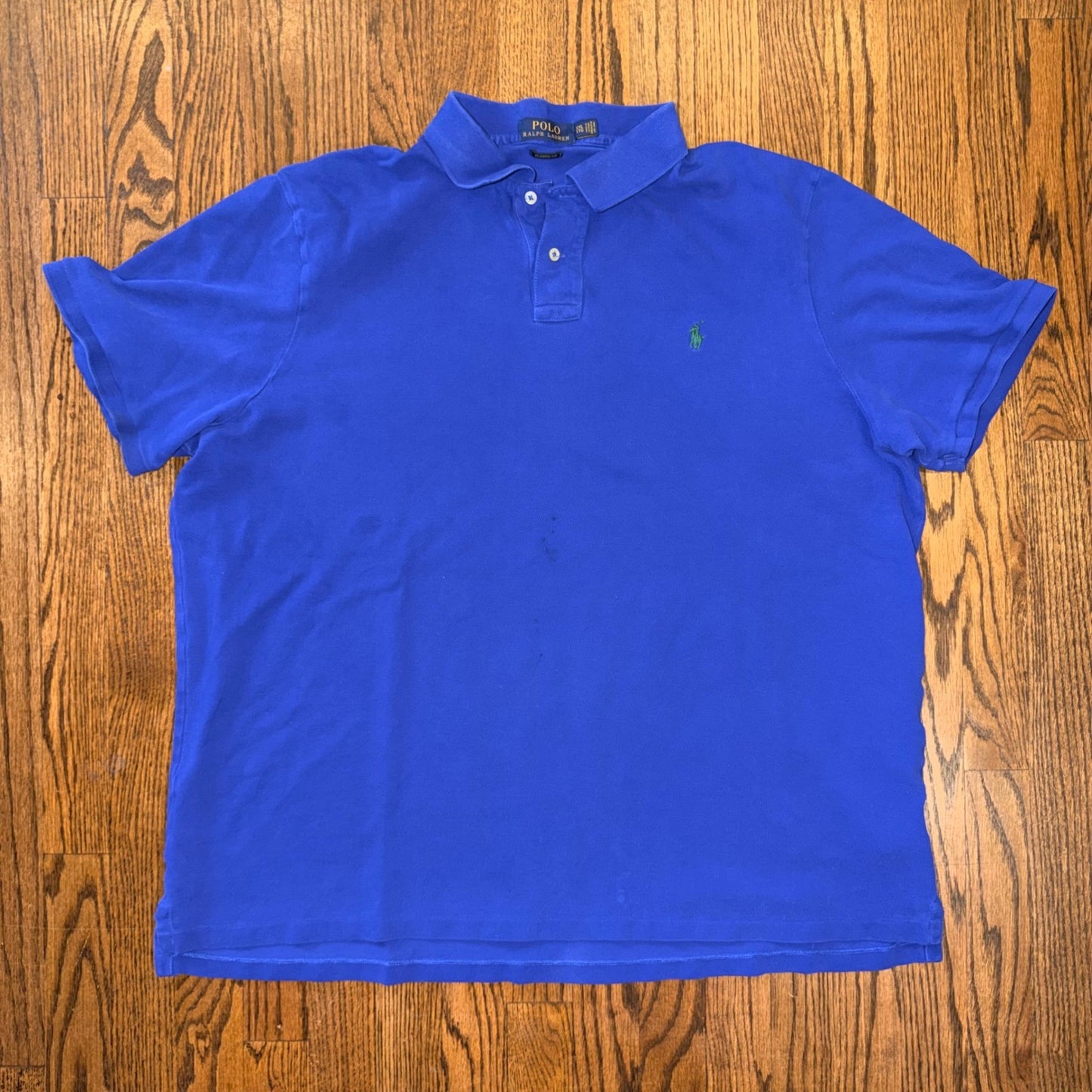 Polo Ralph Lauren Classic Fit Polo Shirt XXL Royal Blue Cotton Pique