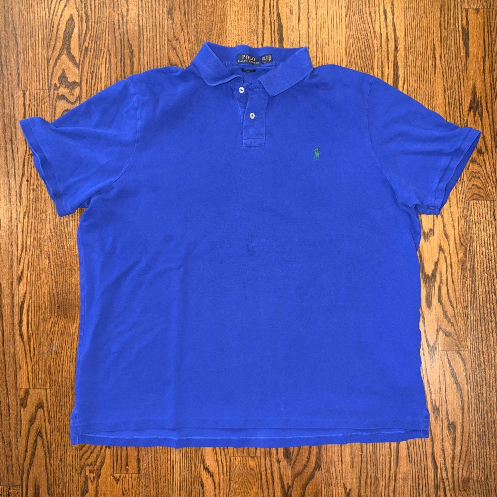 Polo Ralph Lauren Classic Fit Polo Shirt XXL Royal Blue Cotton Pique