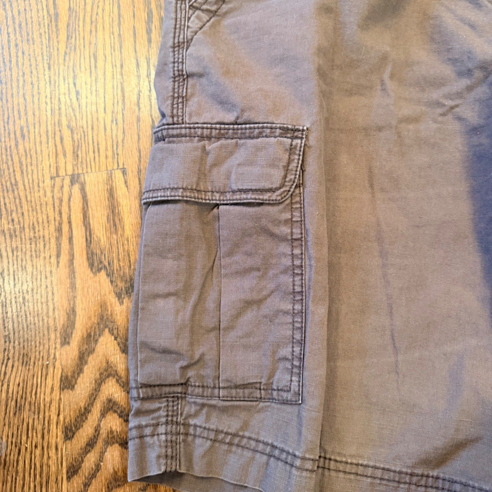 Dockers Mens Cargo Shorts Ripstop Cotton Multi Pocket Size 34 Brown