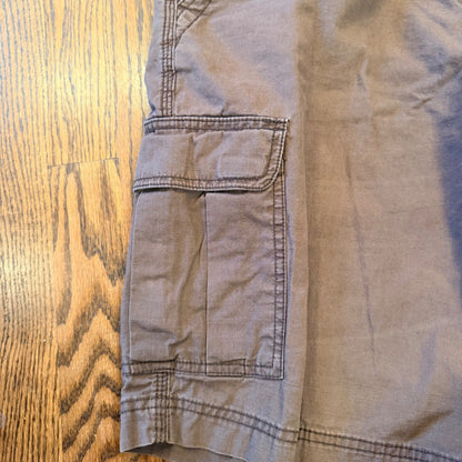Dockers Mens Cargo Shorts Ripstop Cotton Multi Pocket Size 34 Brown