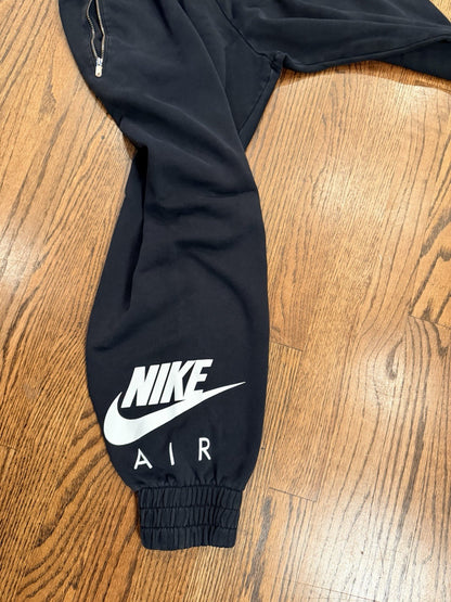 Nike Women’s Joggers Black L | Zip Pockets | Nike Air Logo | 26” Inseam