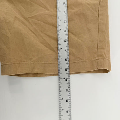 Ben Sherman Linen Blend Regular Fit Chino Shorts Tan Khaki 38W Summer Casual