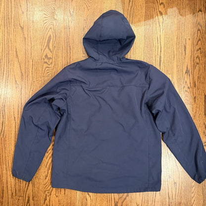 Hawke & Co Performance Softshell Hooded Fleece Lined Jacket XL Navy Blue