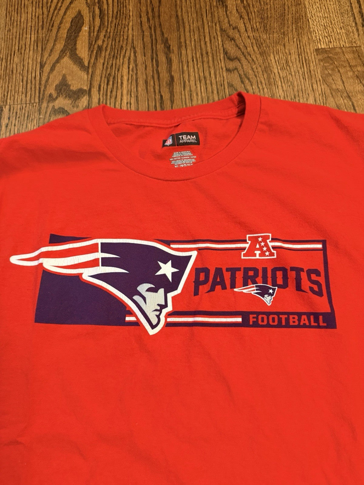 New England Patriots Graphic Long Sleeve Tee Shirt Size X- Large